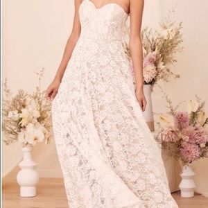Lulus dreams last forever strapless xl nwt